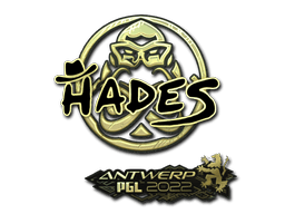 Samolepka (hades zlatá PGL Antwerp 2022)