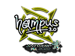 Klistermærke (hampus glitter Antwerp 2022)