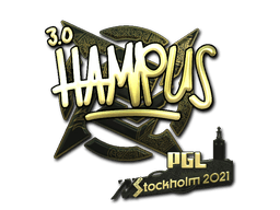 Samolepka (hampus zlatá PGL Stockholm 2021)