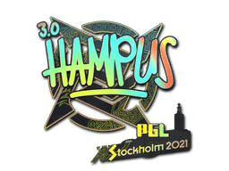 Klistermærke (hampus holo Stockholm 2021)