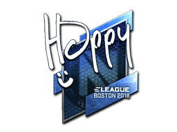 Klistermærke (Happy folie Boston 2018)