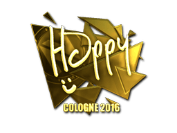 Samolepka (Happy zlatá ESL Cologne 2016)
