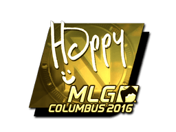Samolepka (Happy zlatá MLG Columbus 2016)