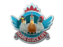 Klistermærke (Hard Cluck Life folie)