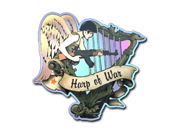 Klistermærke (Harp of War holo)