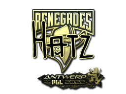 Klistermærke (hatz guld Antwerp 2022)