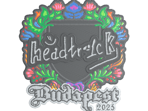 Klistermærke (headtr1ck broderet Budapest 2025)