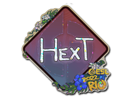 Aufkleber (HexT Glitzer Rio 2022)