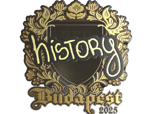 Samolepka (History zlatá StarLadder Budapest 2025)