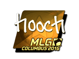Samolepka (hooch zlatá MLG Columbus 2016)