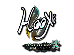 Klistermærke (HooXi glitter Antwerp 2022)