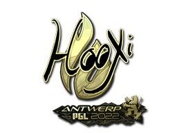 Samolepka (HooXi zlatá PGL Antwerp 2022)