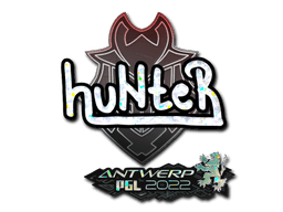 Klistermærke (huNter glitter Antwerp 2022)