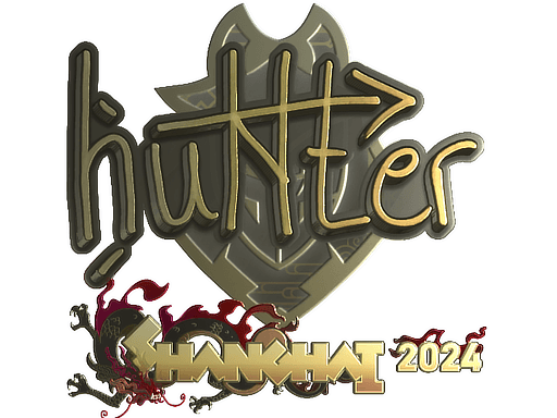 Klistermærke (huNter- guld Shanghai 2024)