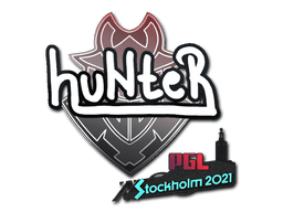 Klistermærke (huNter- Stockholm 2021)