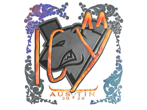 Klistermærke (ICY holo Austin 2025)