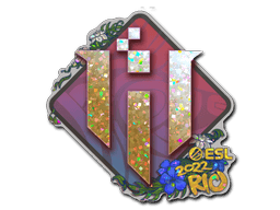 Klistermærke (IHC Esports glitter Rio 2022)