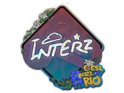 Klistermærke (interz glitter Rio 2022)