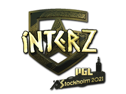 Klistermærke (interz guld Stockholm 2021)