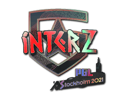 Klistermærke (interz holo Stockholm 2021)