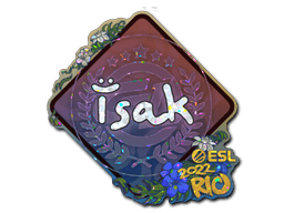 Klistermærke (isak glitter Rio 2022)