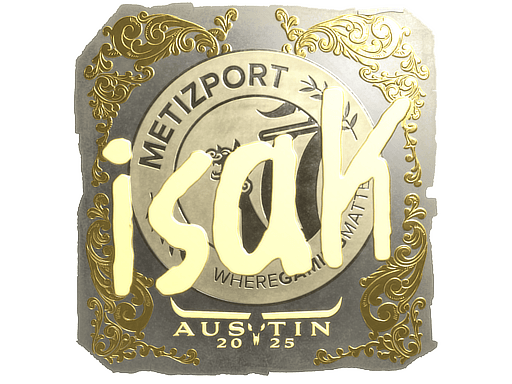 Samolepka (isak zlatá BLAST.tv Austin 2025)