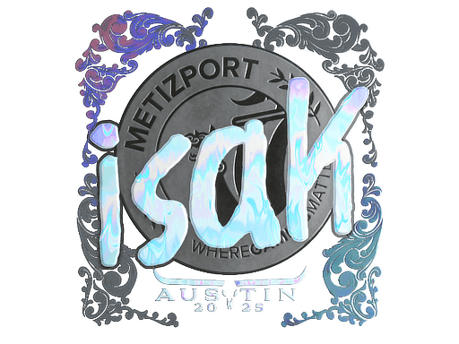 Klistermærke (isak holo Austin 2025)
