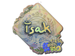 Klistermærke (isak holo Rio 2022)