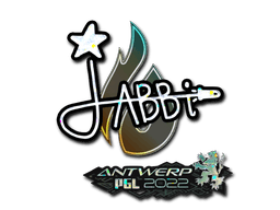 Klistermærke (jabbi glitter Antwerp 2022)