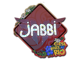 Klistermærke (jabbi glitter Rio 2022)