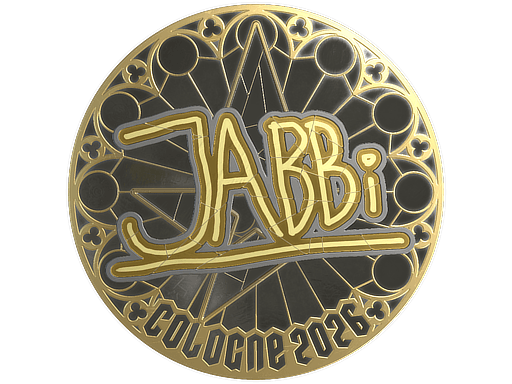 Klistermærke (jabbi guld Cologne 2026)