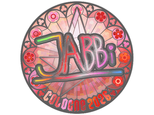 Klistermærke (jabbi holo Cologne 2026)