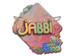 Klistermærke (jabbi holo Rio 2022)