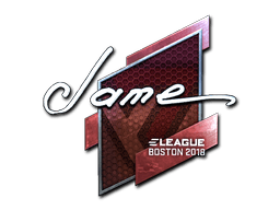 Klistermærke (Jame folie Boston 2018)