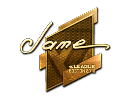 Samolepka (Jame zlatá Boston 2018)