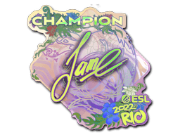 Klistermærke (Jame Holo, mester Rio 2022)