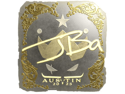 Klistermærke (JBa guld Austin 2025)