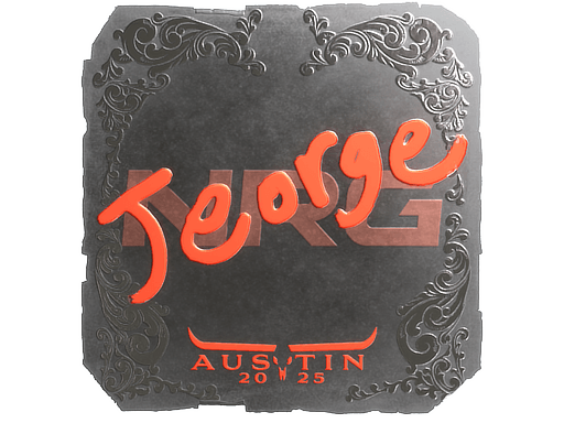 Klistermærke (jeorge folie Austin 2025)