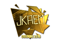 Samolepka (jkaem zlatá ESL Cologne 2016)
