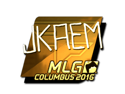 Samolepka (jkaem zlatá MLG Columbus 2016)