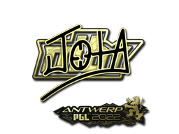 Samolepka (JOTA zlatá PGL Antwerp 2022)