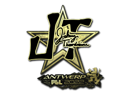 Samolepka (JT zlatá PGL Antwerp 2022)