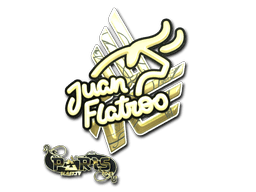 Samolepka (juanflatroo zlatá BLAST.tv Paris 2023)