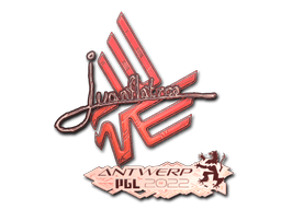 Klistermærke (juanflatroo holo Antwerp 2022)