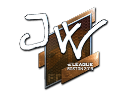 Klistermærke (JW folie Boston 2018)