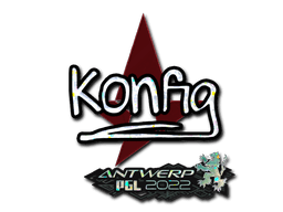 Klistermærke (k0nfig glitter Antwerp 2022)