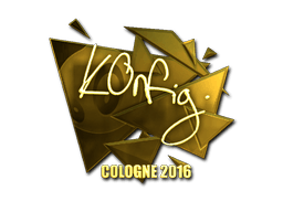 Samolepka (k0nfig zlatá ESL Cologne 2016)