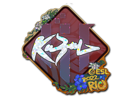 Klistermærke (kabal glitter Rio 2022)