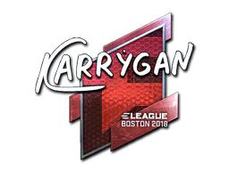 Klistermærke (karrigan folie Boston 2018)