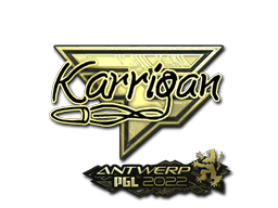 Samolepka (karrigan zlatá PGL Antwerp 2022)